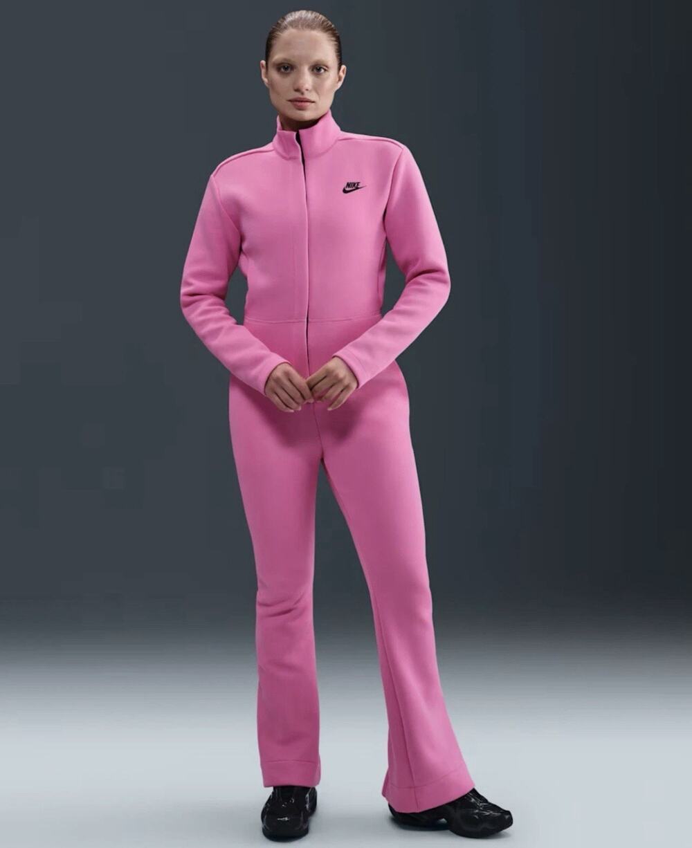 Nike Sportswear Tech Fleece Women Playful Pink Jumpsuit Size S NWT $185